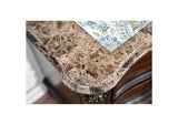 CM7311CK-BED Menodora Brown California King Platform Bed w/Dresser and Mirror