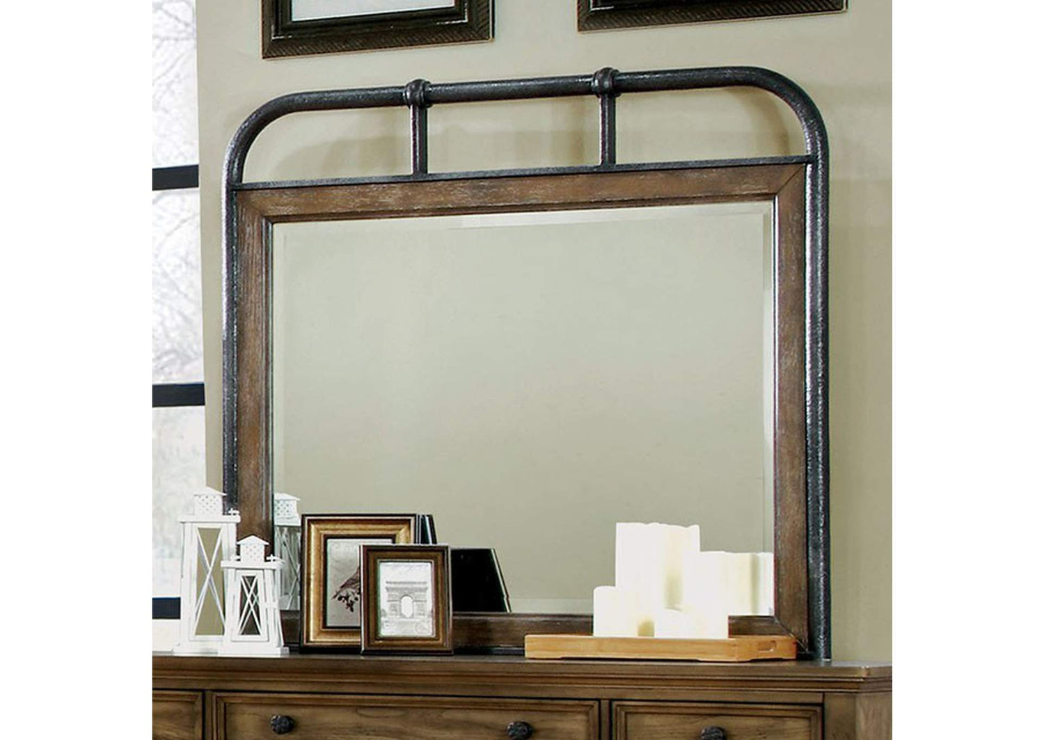 Mcville Mirror w/ Metal Frame