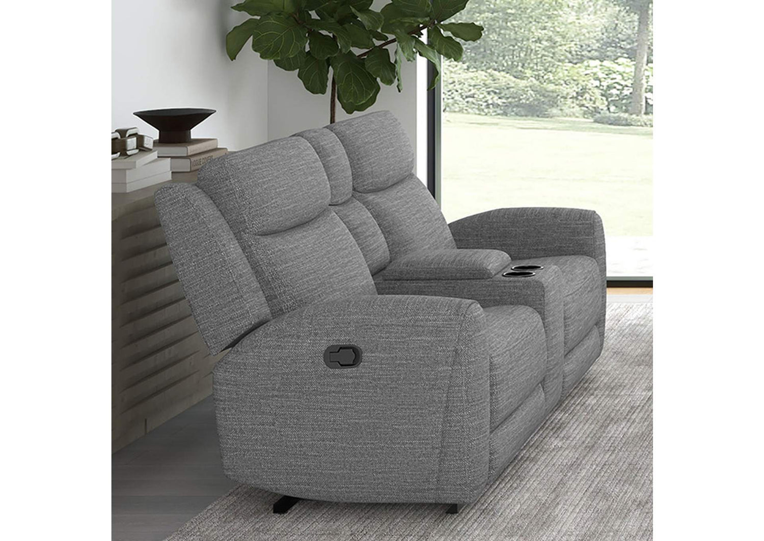 Antonius Manual Recliner Loveseat w/ Console