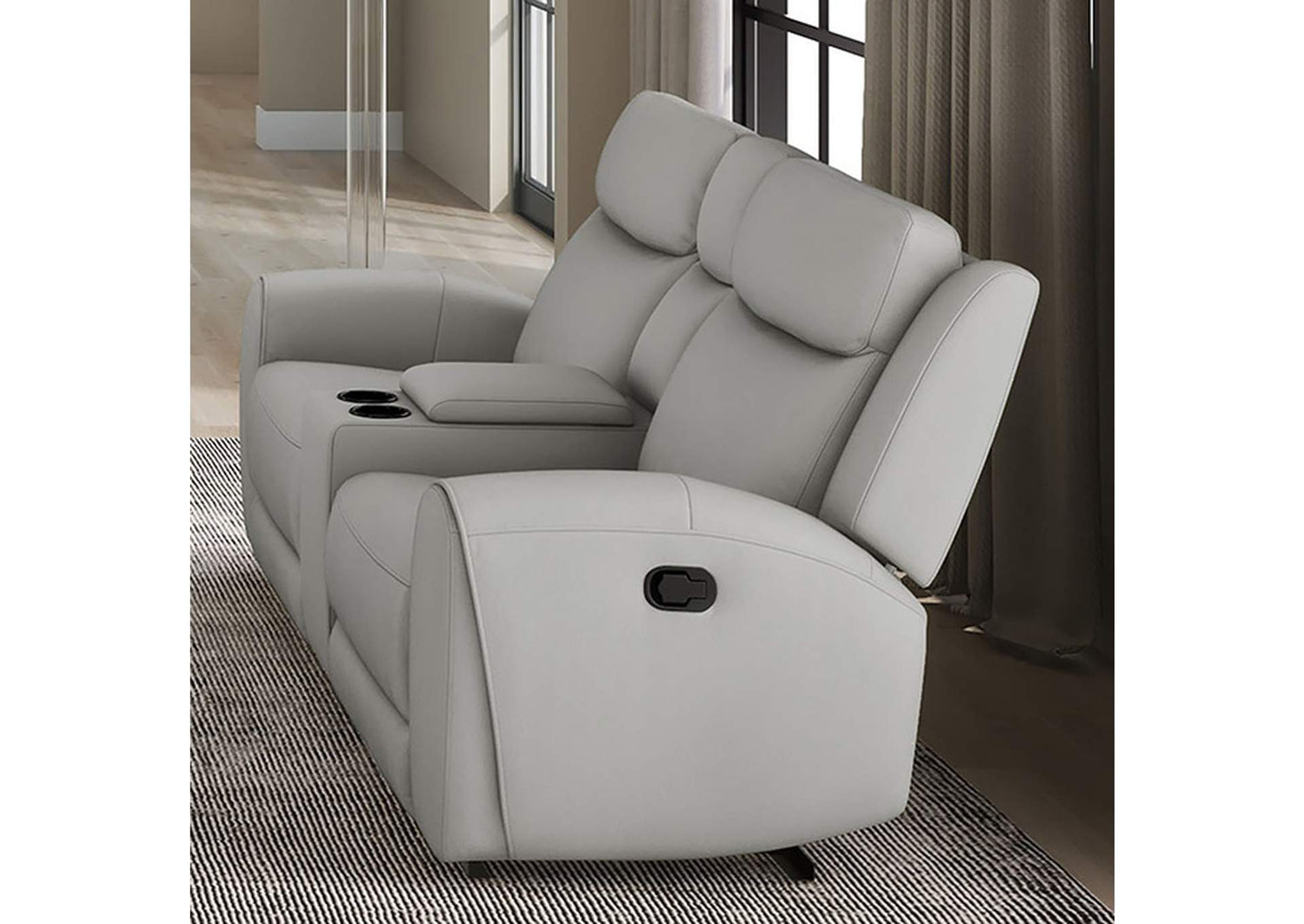 Jacobus Manual Recliner Loveseat w/ Console