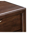 NXLJ81 Sol Two Drawer USB - Charging Nightstand In Brown Spice