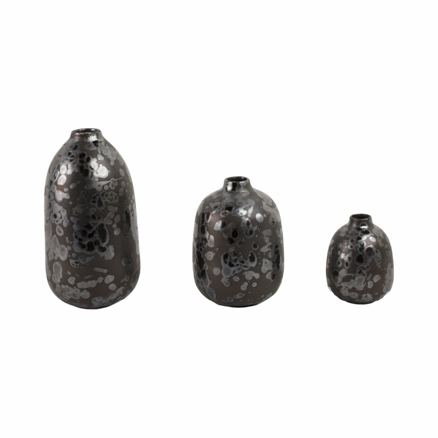 4" / 7" / 9" Ervedosa Portugal Bottles (Set of 3) - Black