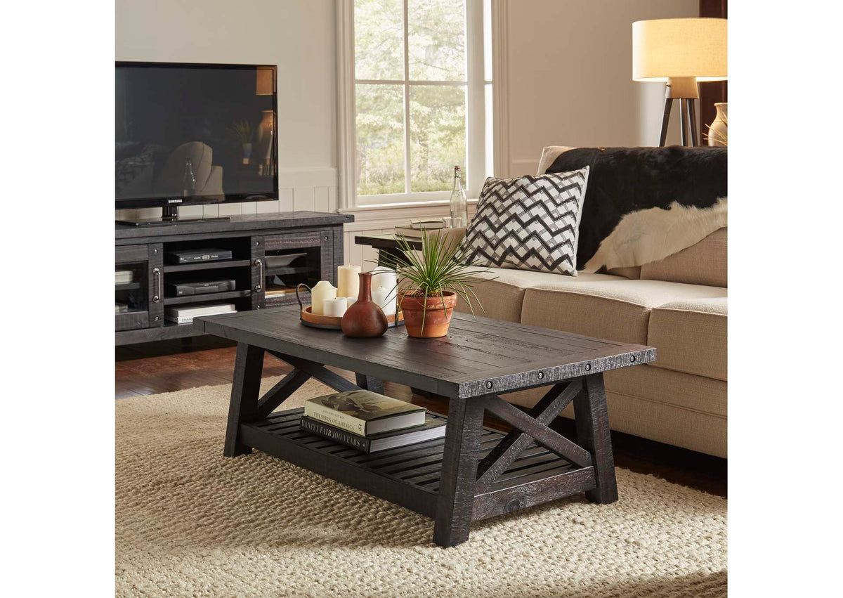 7YC921 Yosemite Solid Wood Coffee Table In Cafe