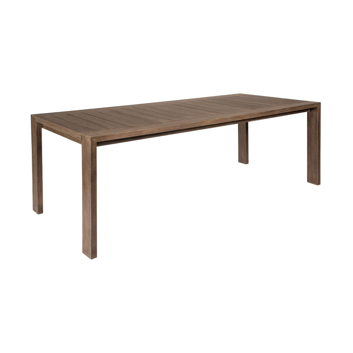 Relic - Outdoor Patio Dining Table - Weathered Eucalyptus