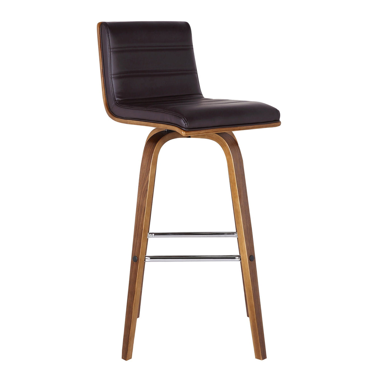 Vienna - 30" Swivel Bar Stool - Walnut Wood