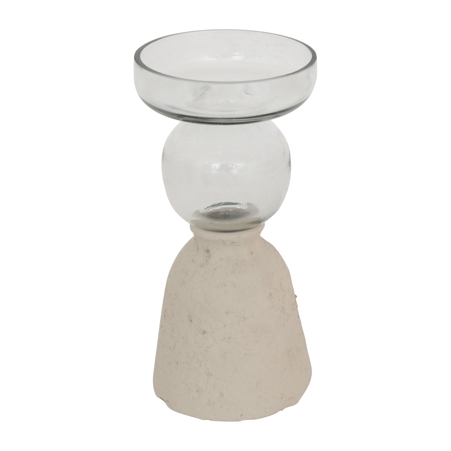 Ecomix / Glass 9" Vase - Ivory