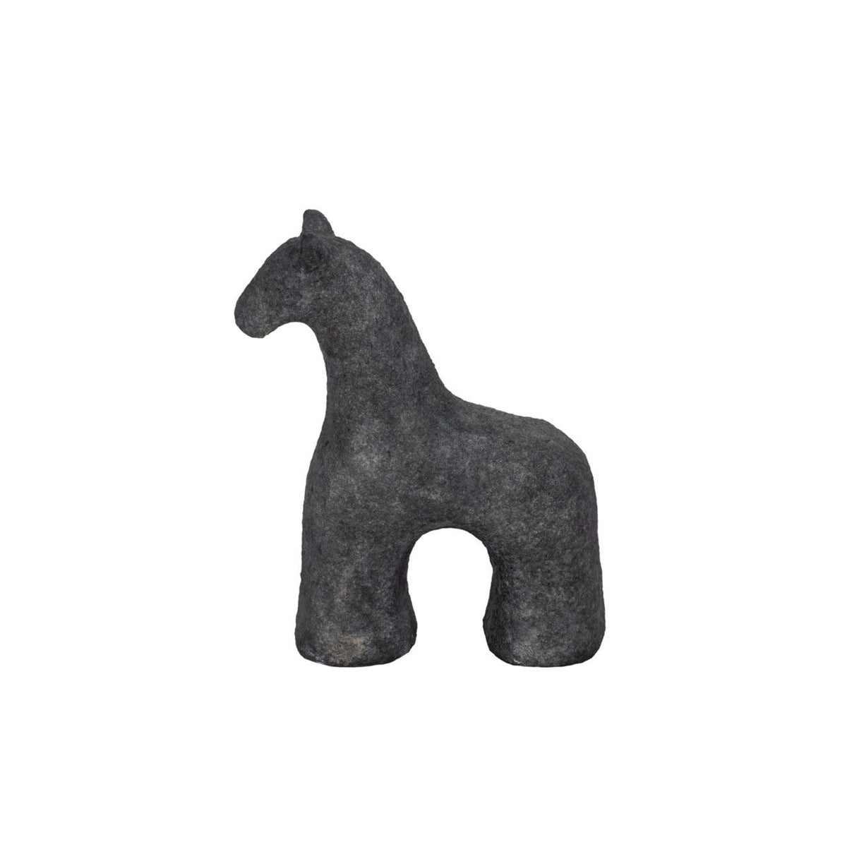 6" Textured Horse - Black