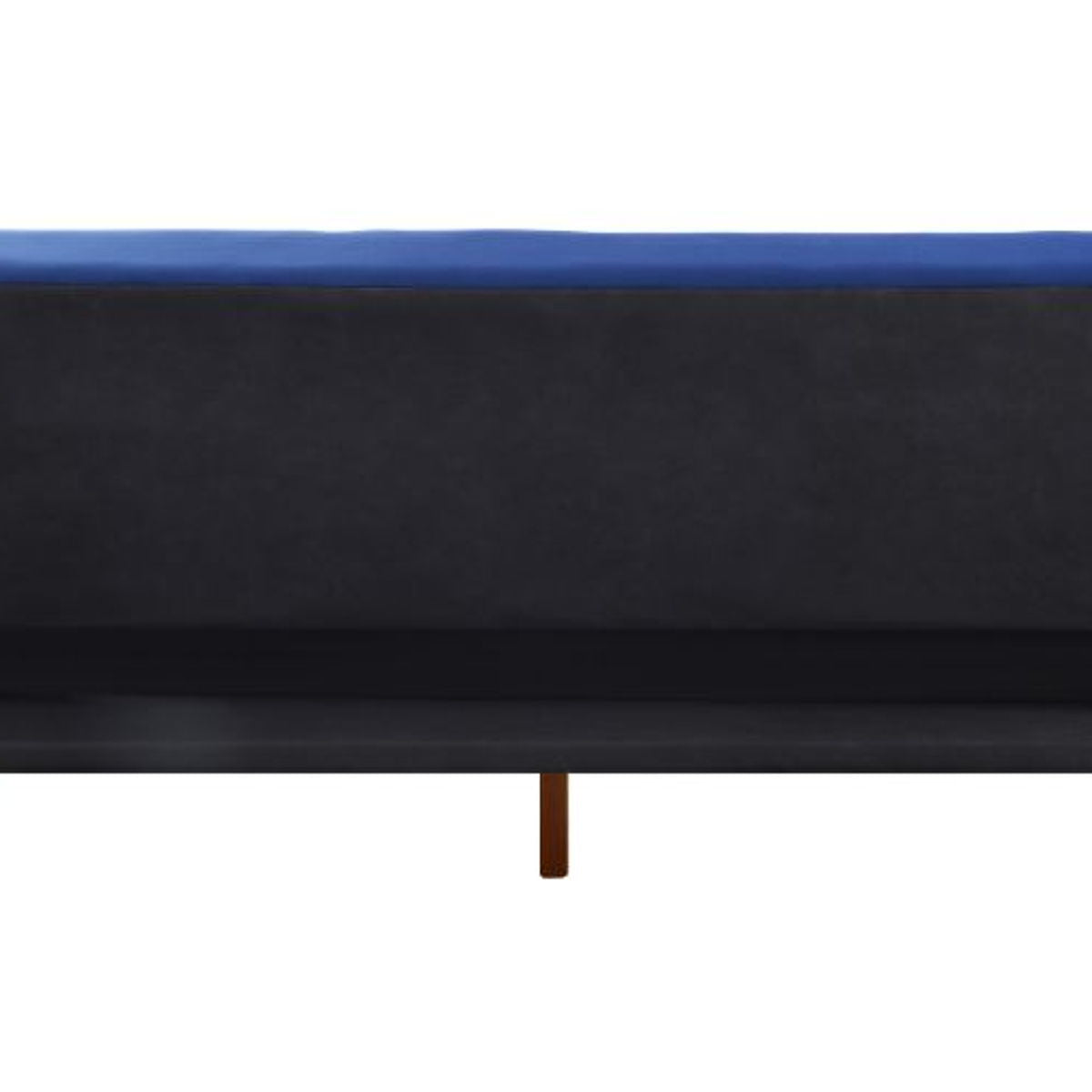 Tanitha - Futon - Blue Velvet &amp; Natural Finish