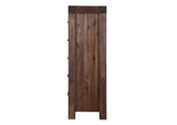 3F4184A Meadow Five Drawer Solid Wood Chest In Brick Brown (2024)