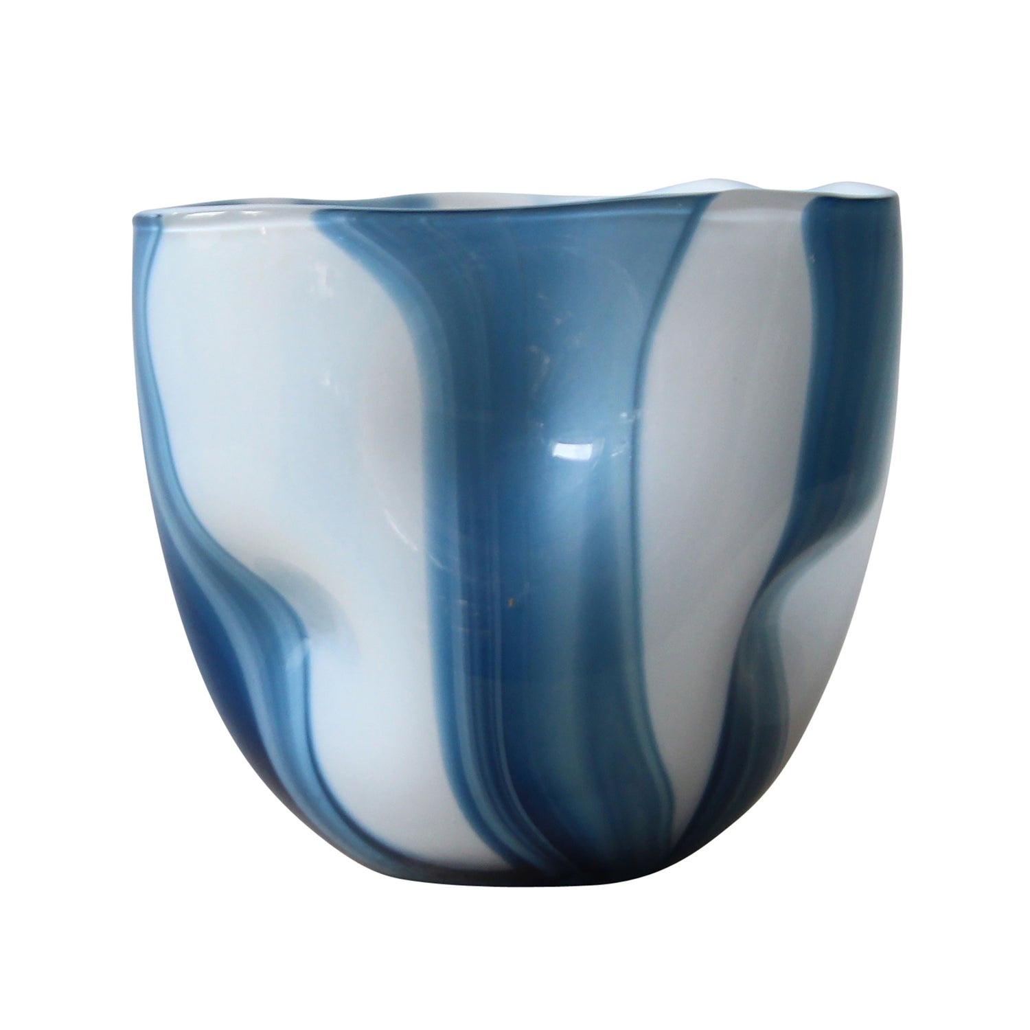 8" Beldan Small Glass Vase - Blue
