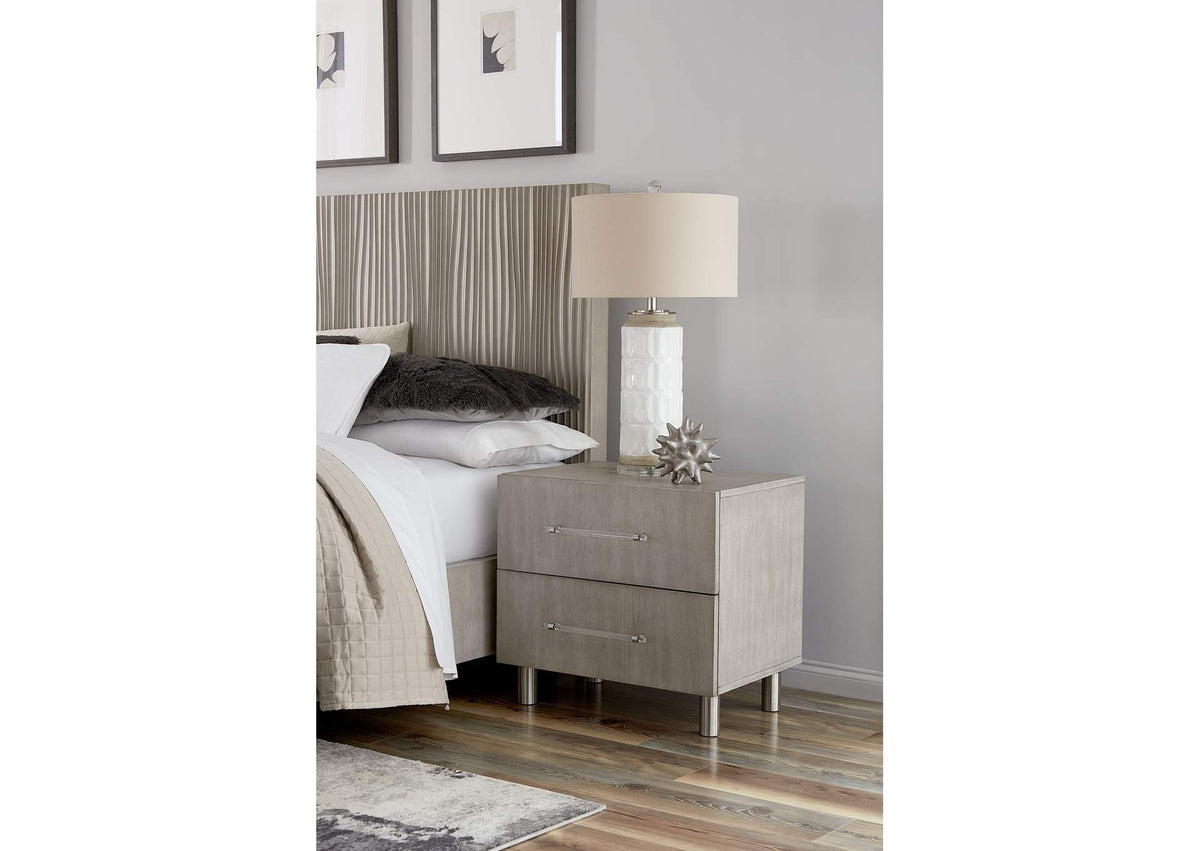 9DM881 Argento Nightstand In Misty Grey