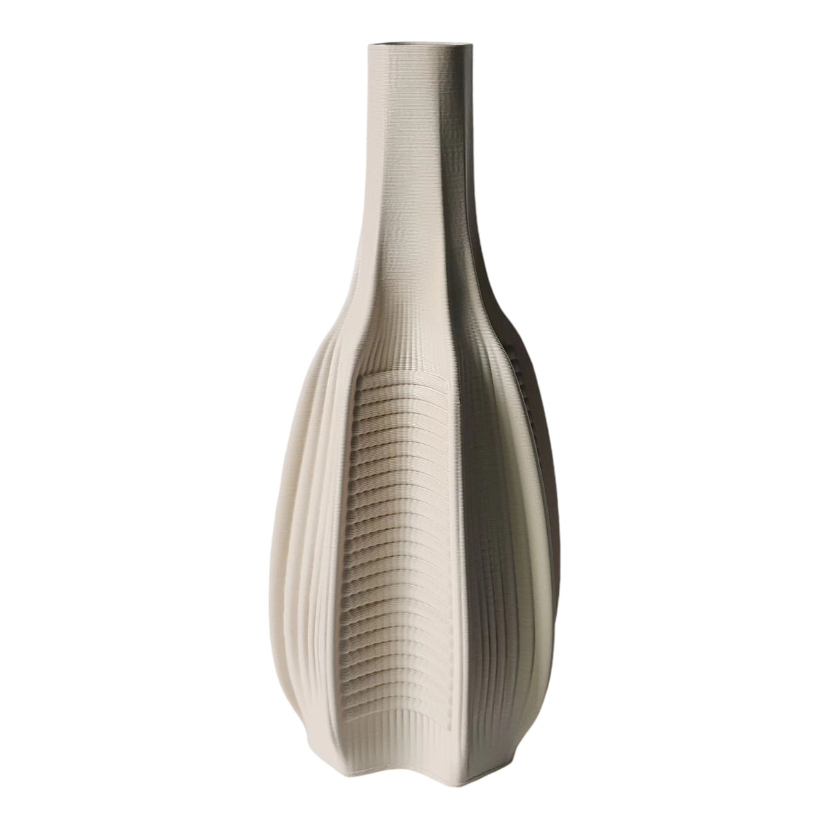 Trafford Large 3D Printed Vase - Ivory
