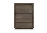 8D6484A Melbourne Five Drawer Chest In Dark Pine (2024)