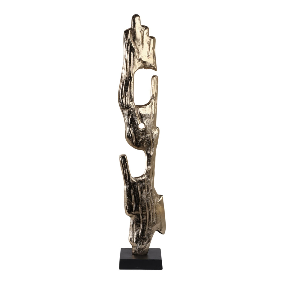 32" Bedford Large Wood Post Statuary - Gold