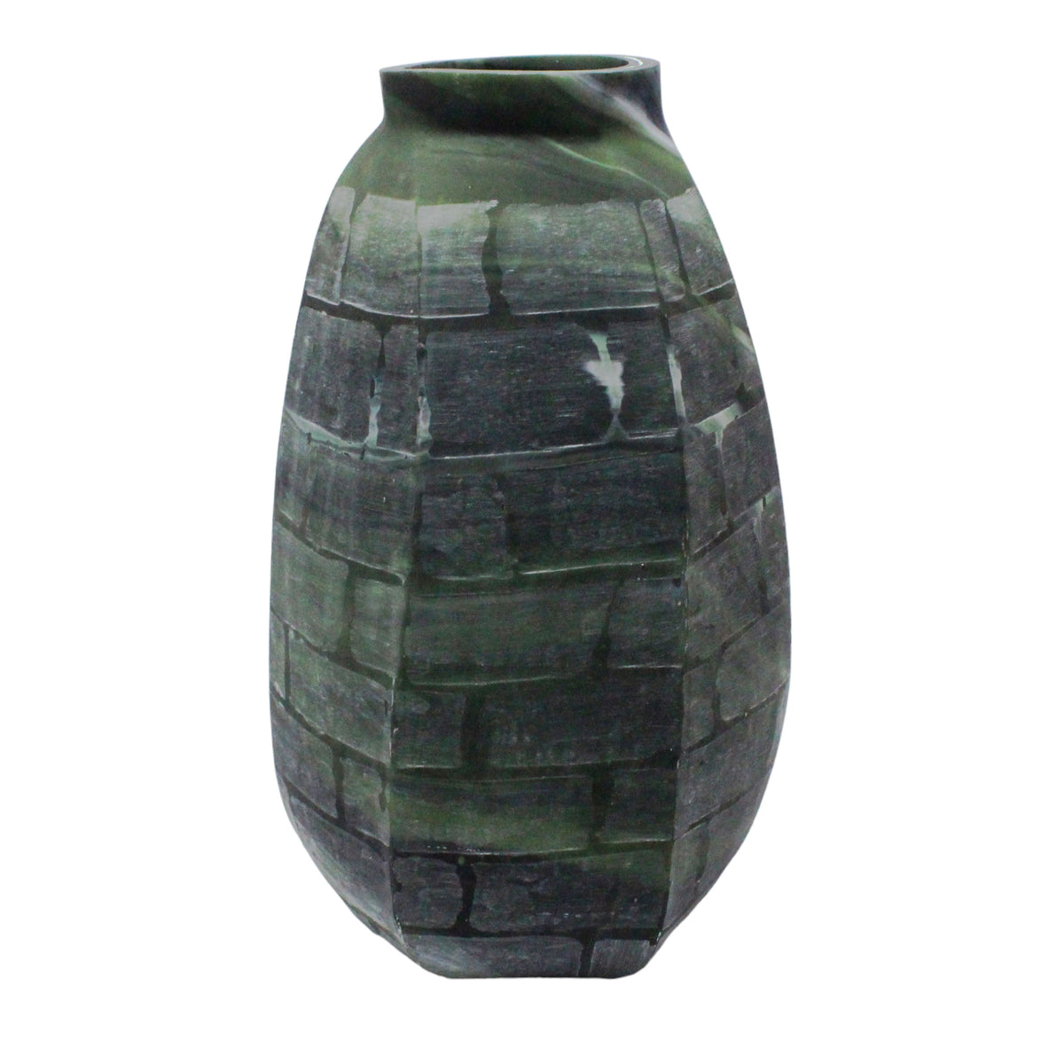 20" Savu Large Glass Vase - Green