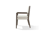 FQBM64B Oakland Upholstered Arm Chair In Brunette (Set of 2)