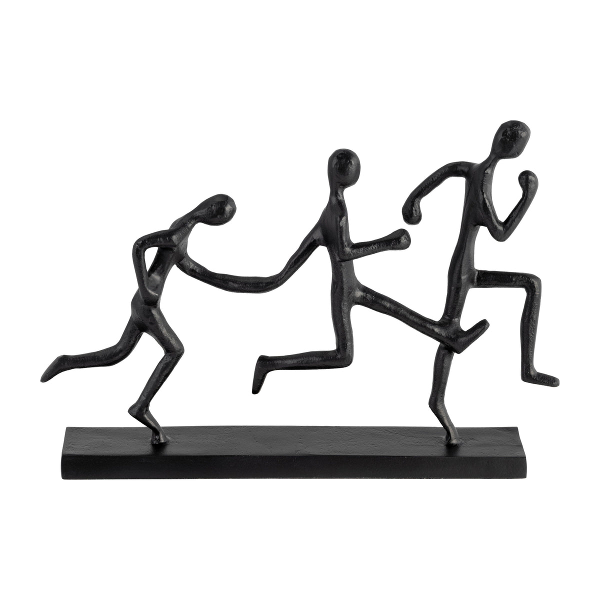 Metal 3-Man Running 13" - Black