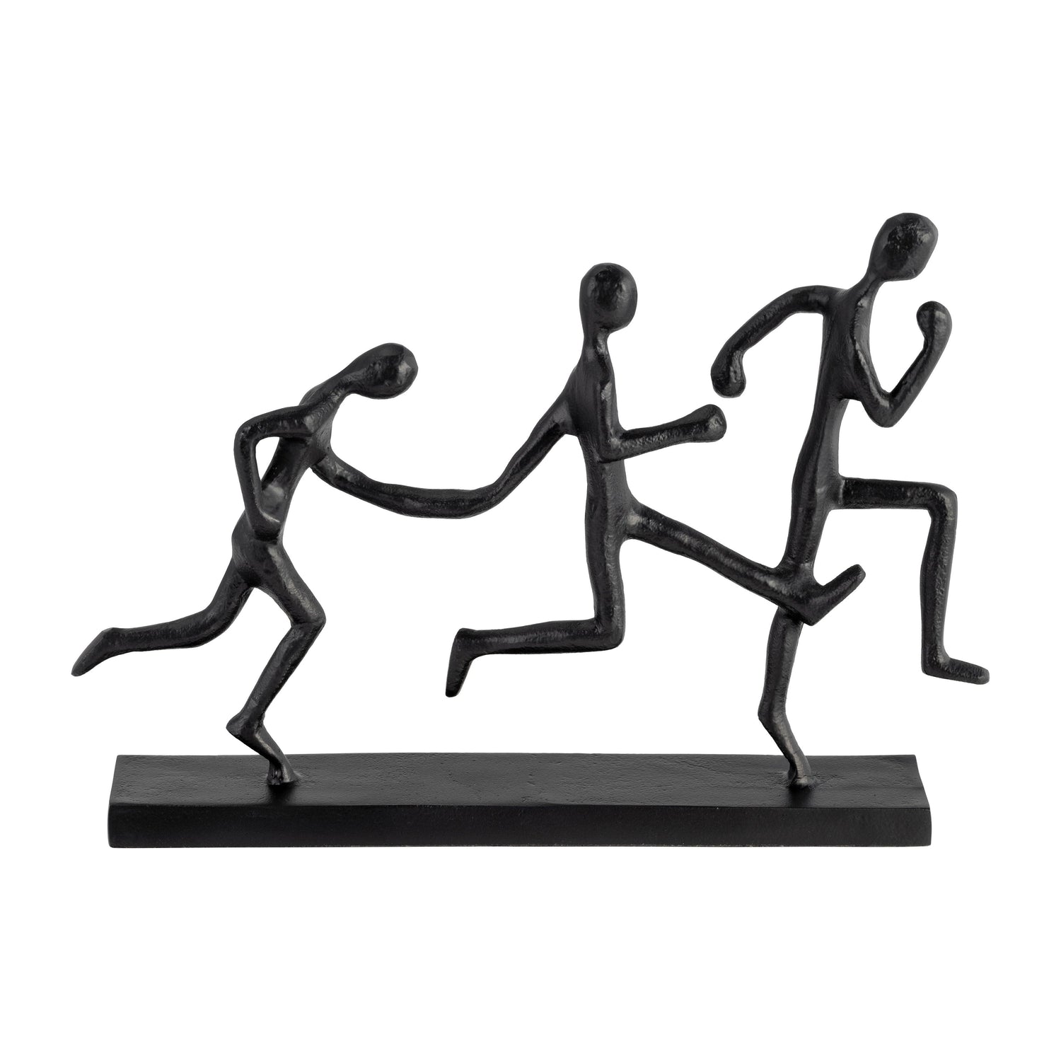 Metal 3-Man Running 13" - Black