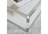 8YW423 Jasper Console Table In Acrylic - White Glass - Pss