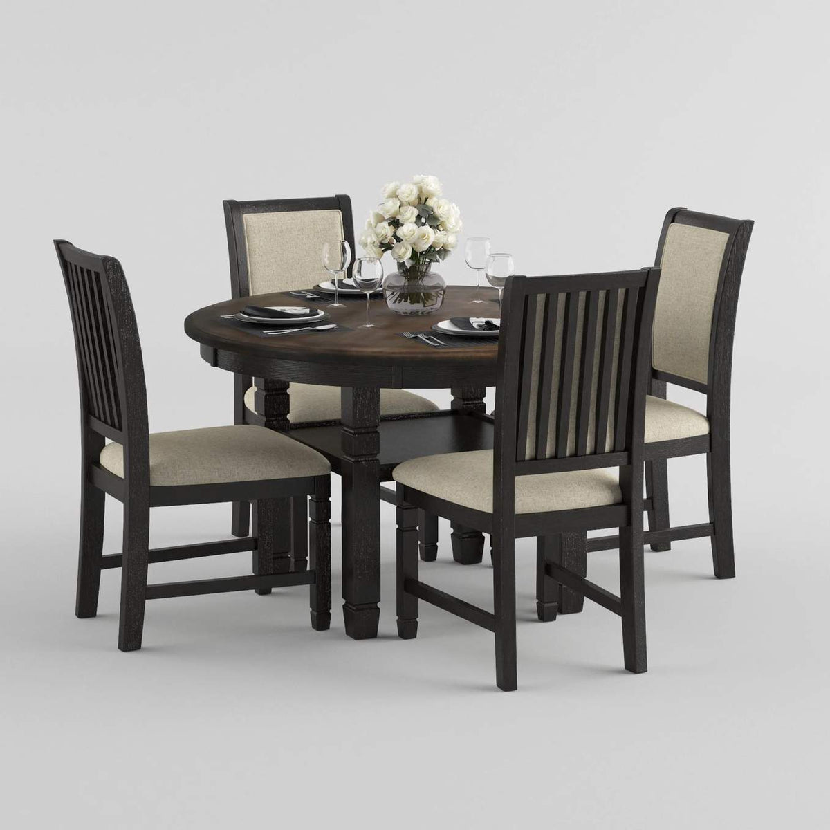5800WH-48RD Asher Dining Table