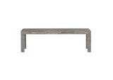 5QS371 Herringbone Solid Wood Dining Bench In Rustic Latte