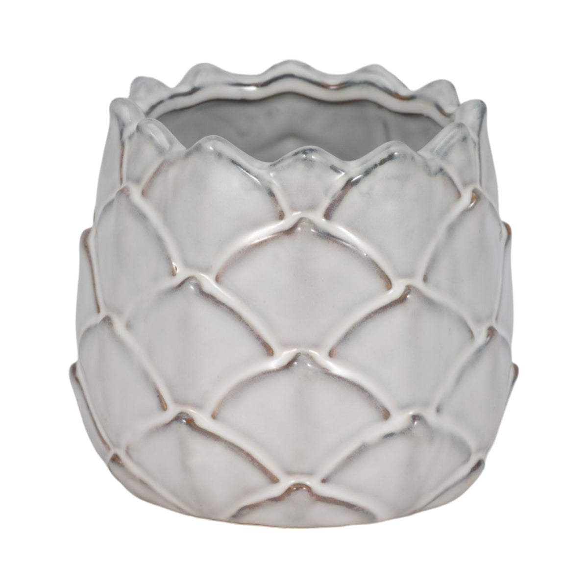 5" Artichoke Planter - White