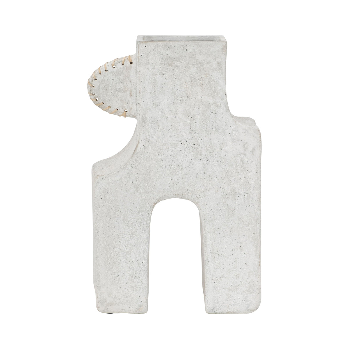 Ecomix 19" Abstract Vase - White