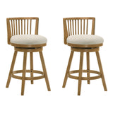 Harper - 26" Amber Glow Counter Height Rubberwood Swivel Barstool