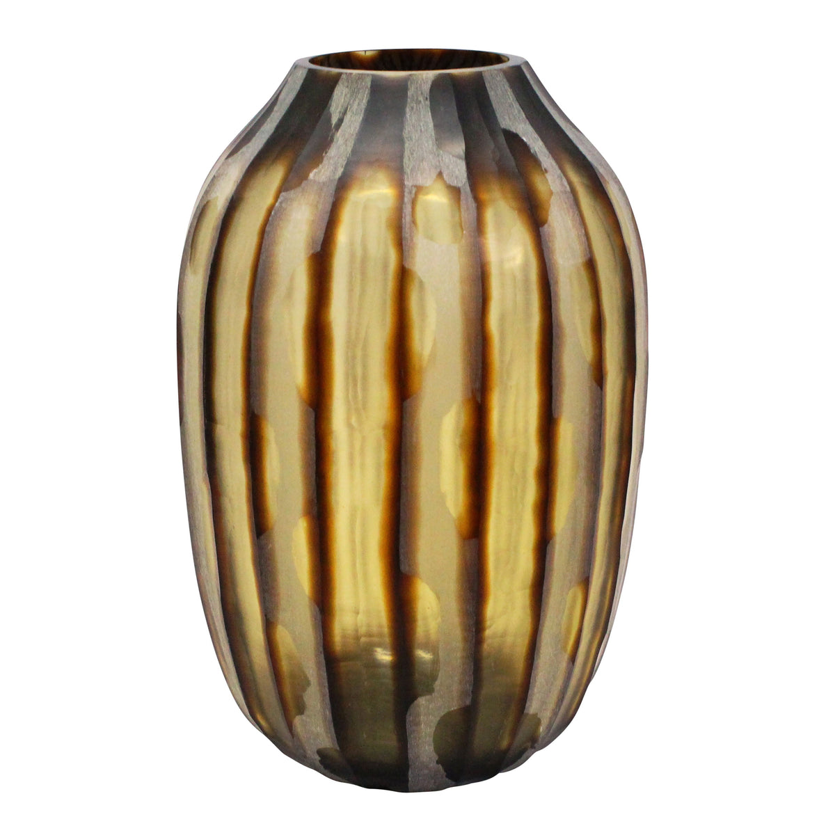 19" Barnim Small Glass Vase - Brown
