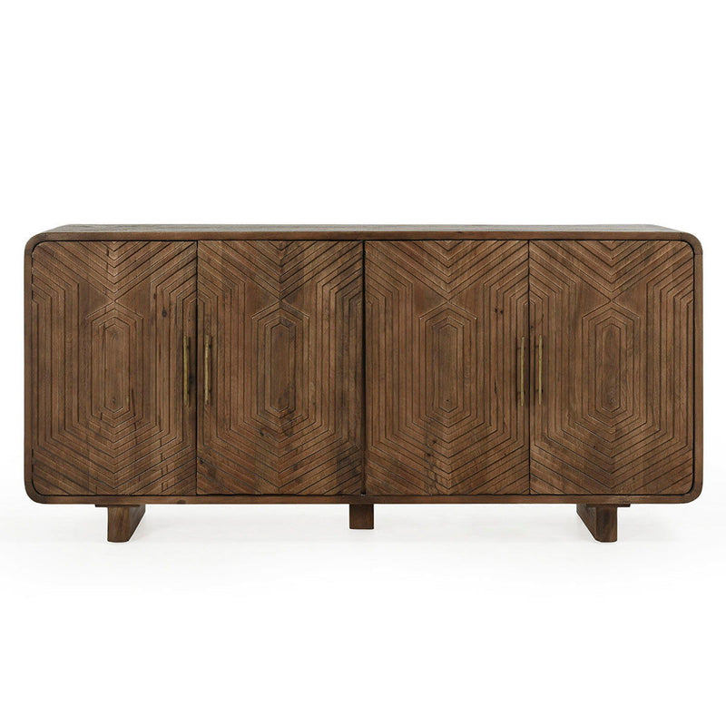 Holmes - 4 Door Sideboard - Artisan Brown