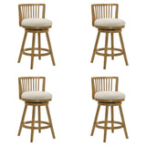 Harper - 26" Amber Glow Counter Height Rubberwood Swivel Barstool