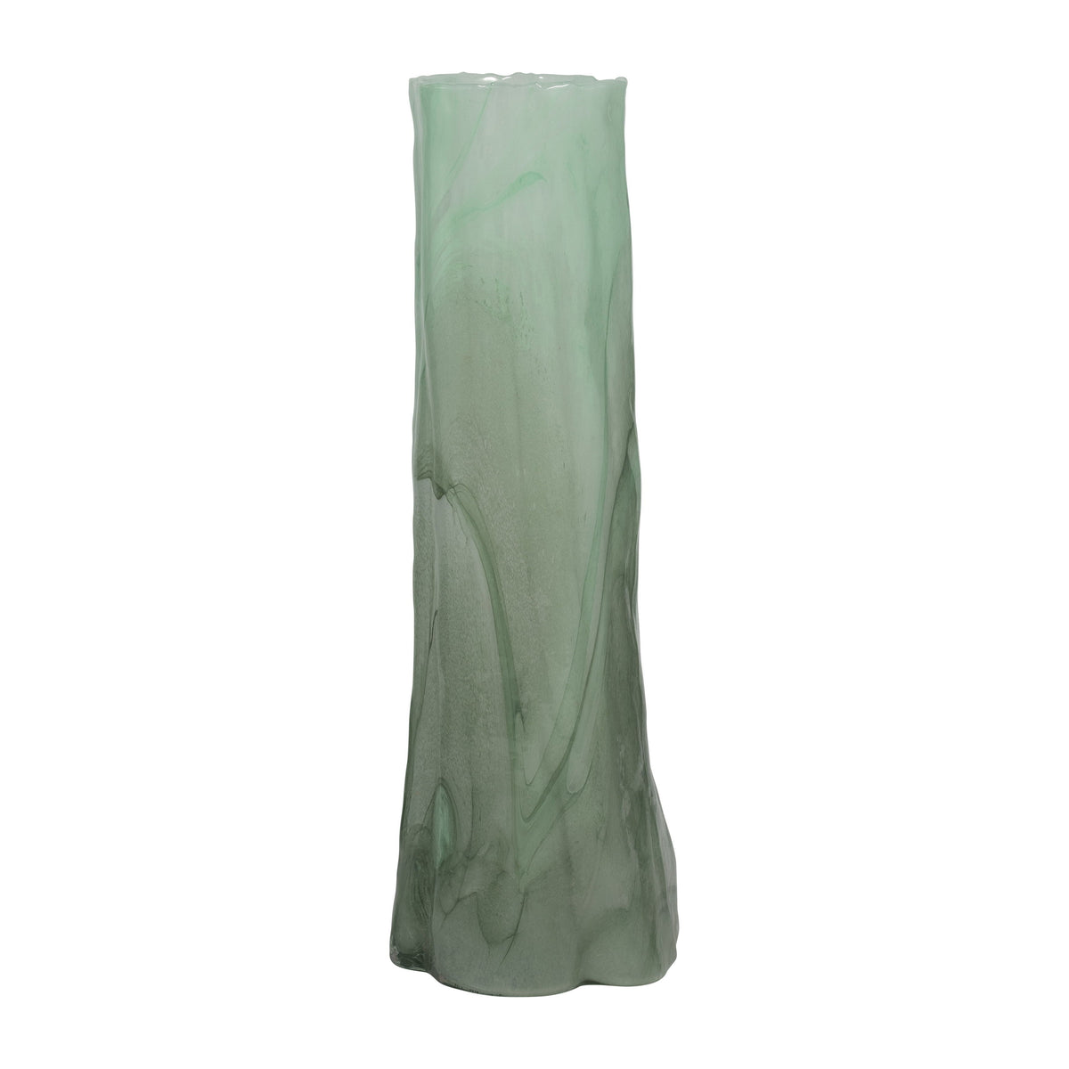 20" Verena Large Glass Vase - Green