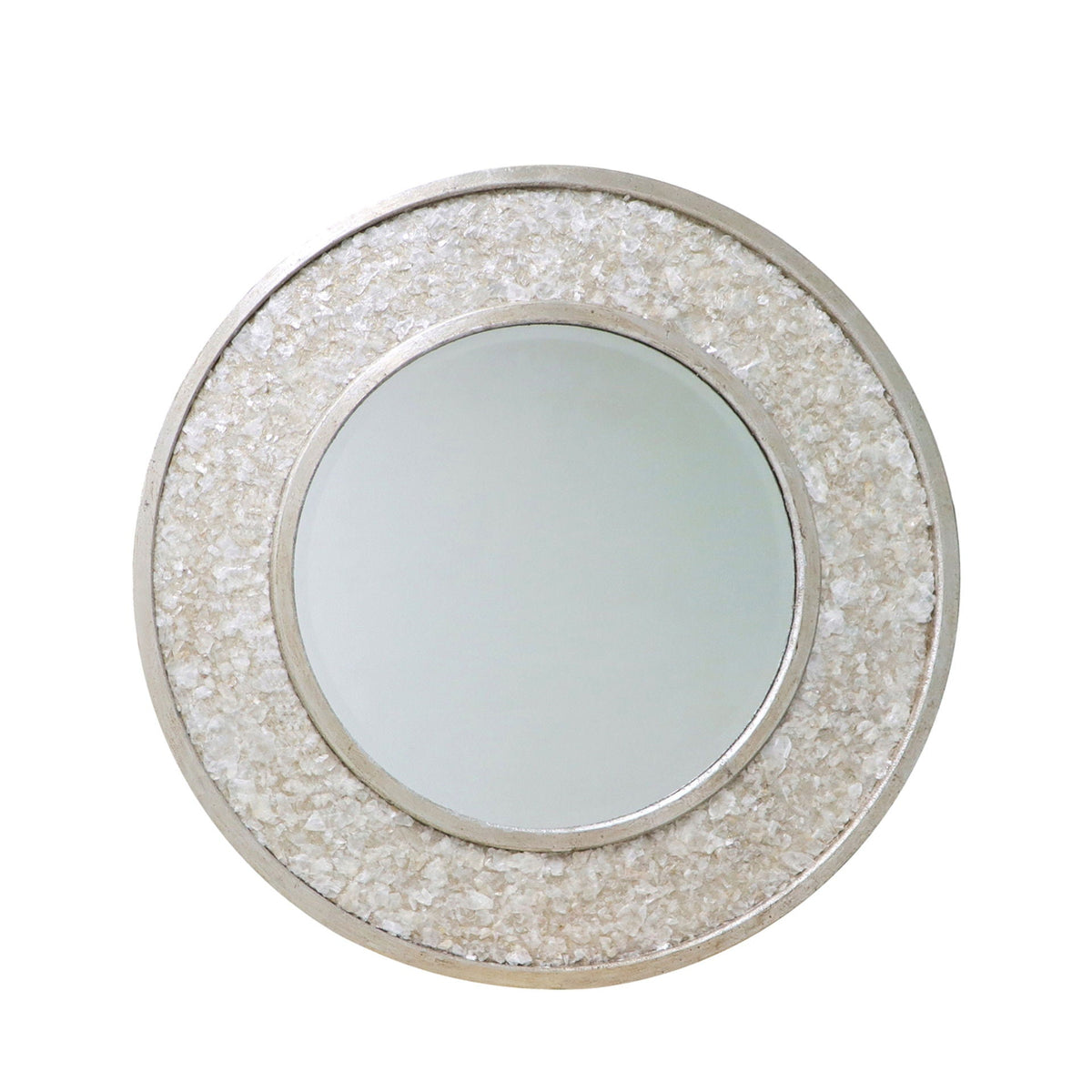 40" x 40" Pelona Mica Flakes Wall Mirror - Silver
