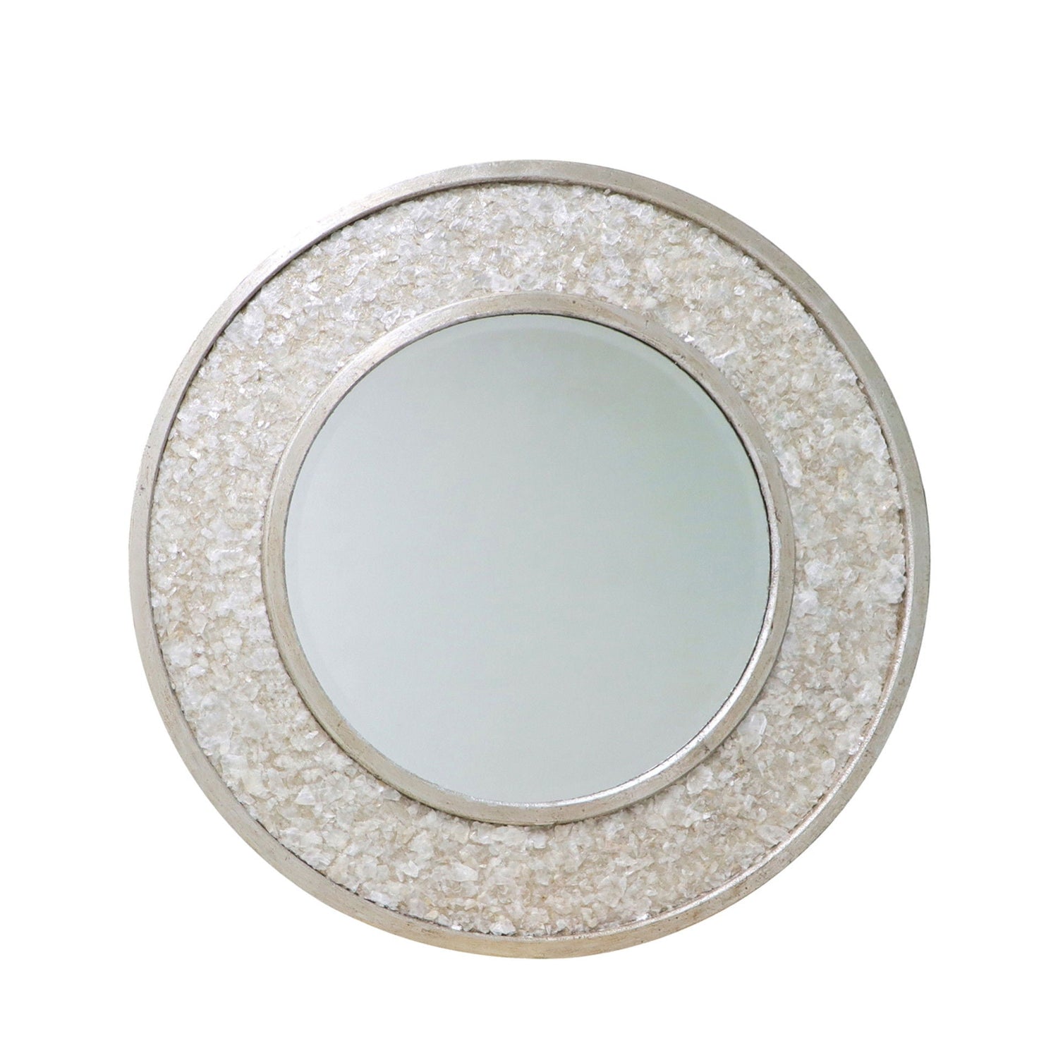 40" x 40" Pelona Mica Flakes Wall Mirror - Silver