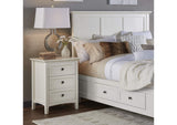 4NA481 Paragon Three Drawer Nightstand In White