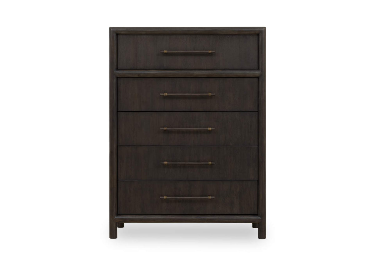 NSU584 Dorsey Five Drawer Chest In Basalt Grey