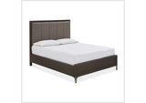 5NL2A7 Lucerne King Size Upholstered Panel Bed In Vintage Coffee