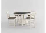 2423-36 Junipero Round / Oval Counter Height Table with Storage Base