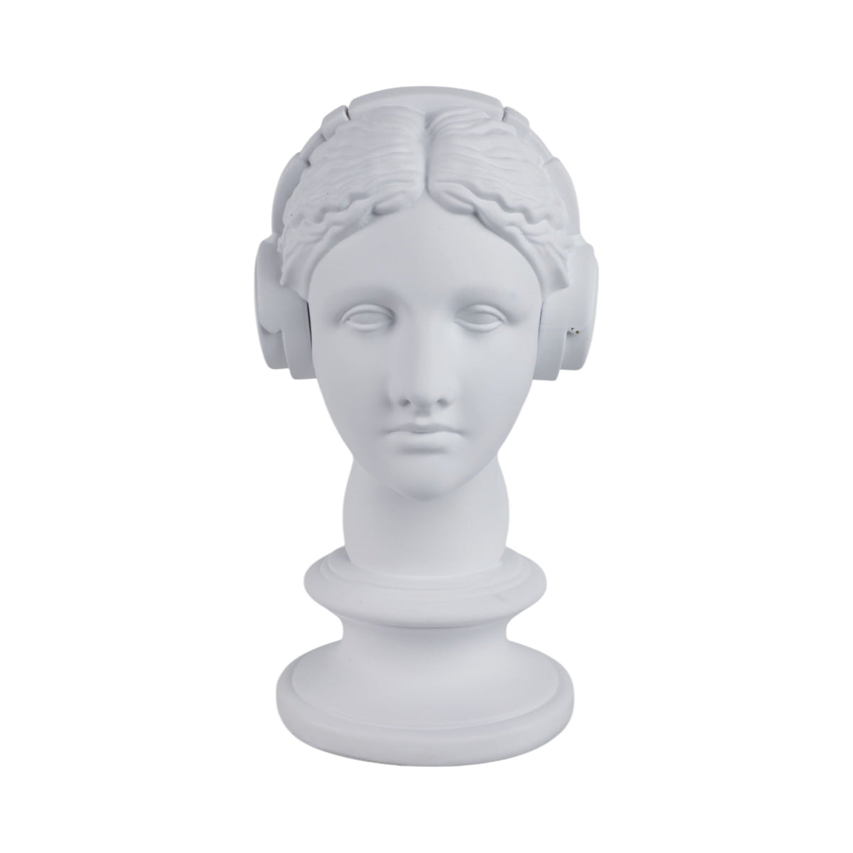12" x 8" Modern Grecian With Headphones - White