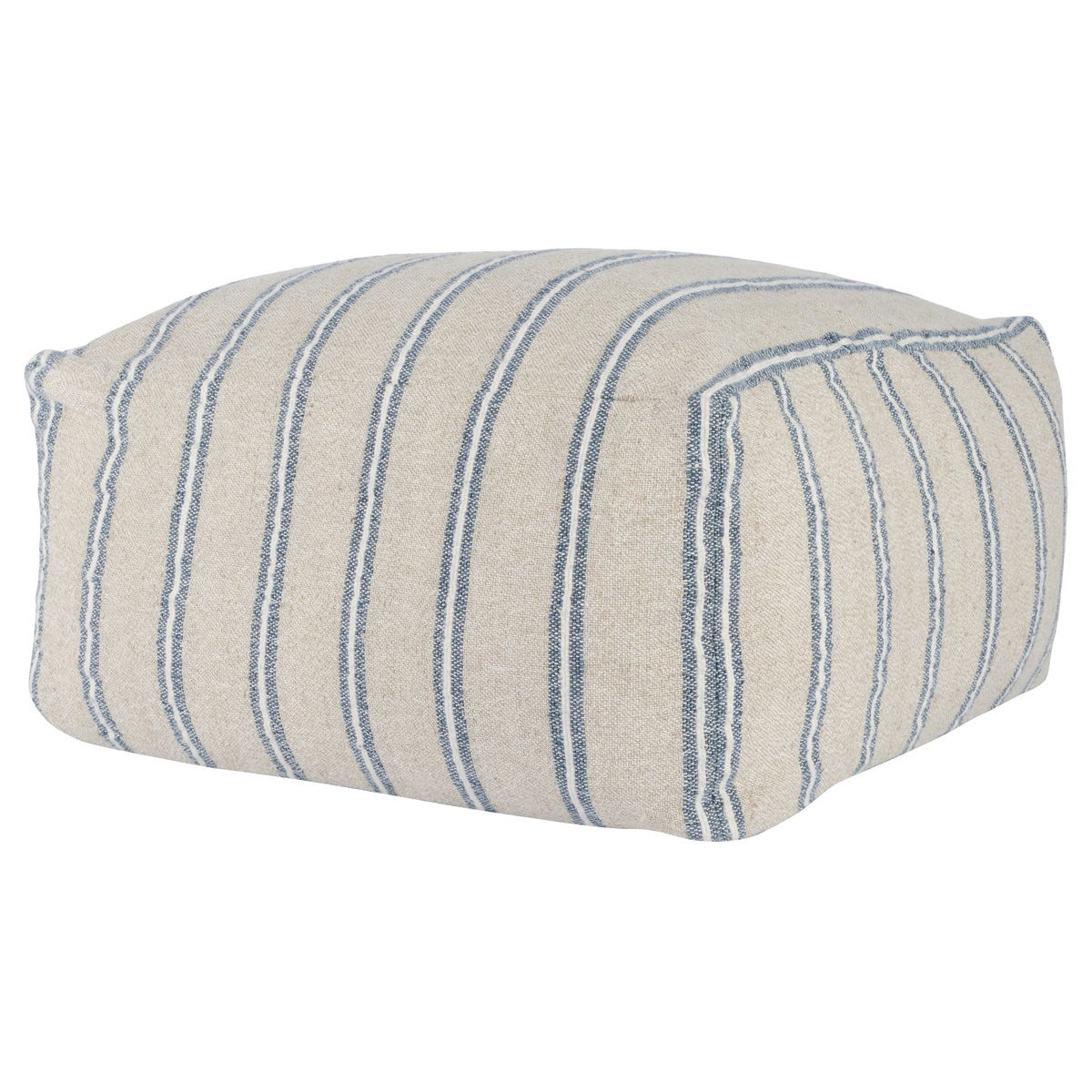 Poufs - Delgada Pouf - Natural / Blue