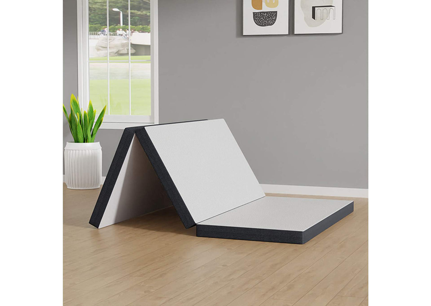 Hollyhock 3" Queen Tri-Fold Memory Foam Topper