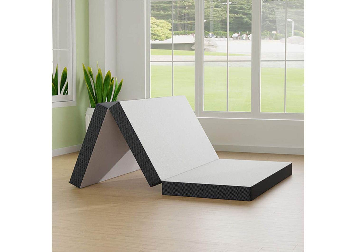 Hollyhock 4" Full Tri-Fold Memory Foam Topper
