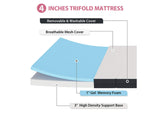 DM1004-F Hollyhock 4" Full Tri-Fold Memory Foam Topper