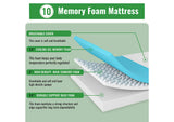 DM610-EK Coreopsis 10" E.King Memory Foam Wave Comfort