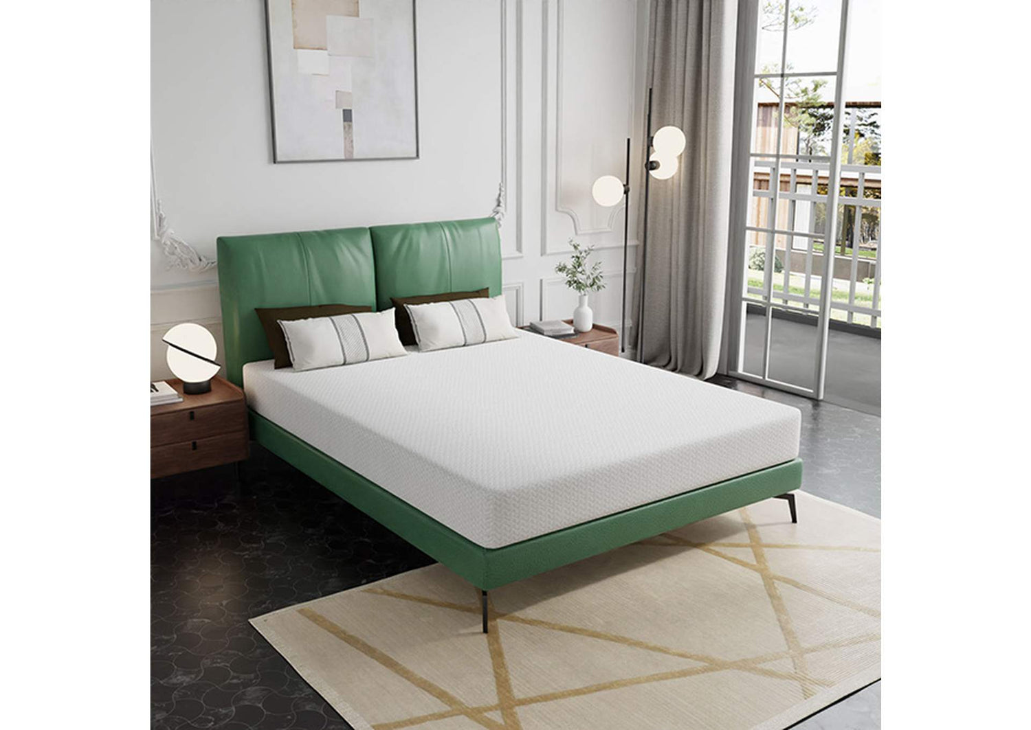 Forsythia 8" E.King Green Tea Gel Memory Foam