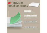 DM710-EK Forsythia 10" E.King Green Tea Gel Memory Foam