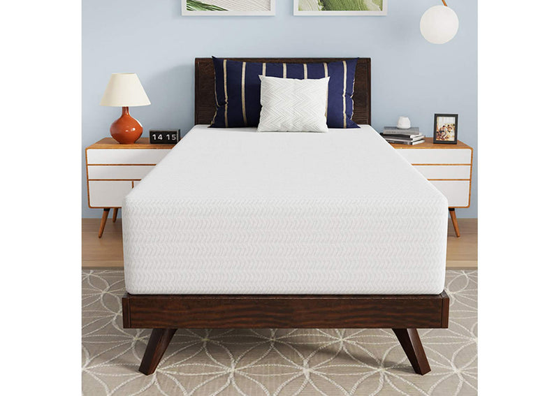 DM812-T Nasturtium 12" Twin Bamboo Charcoal Infused Memory Foam