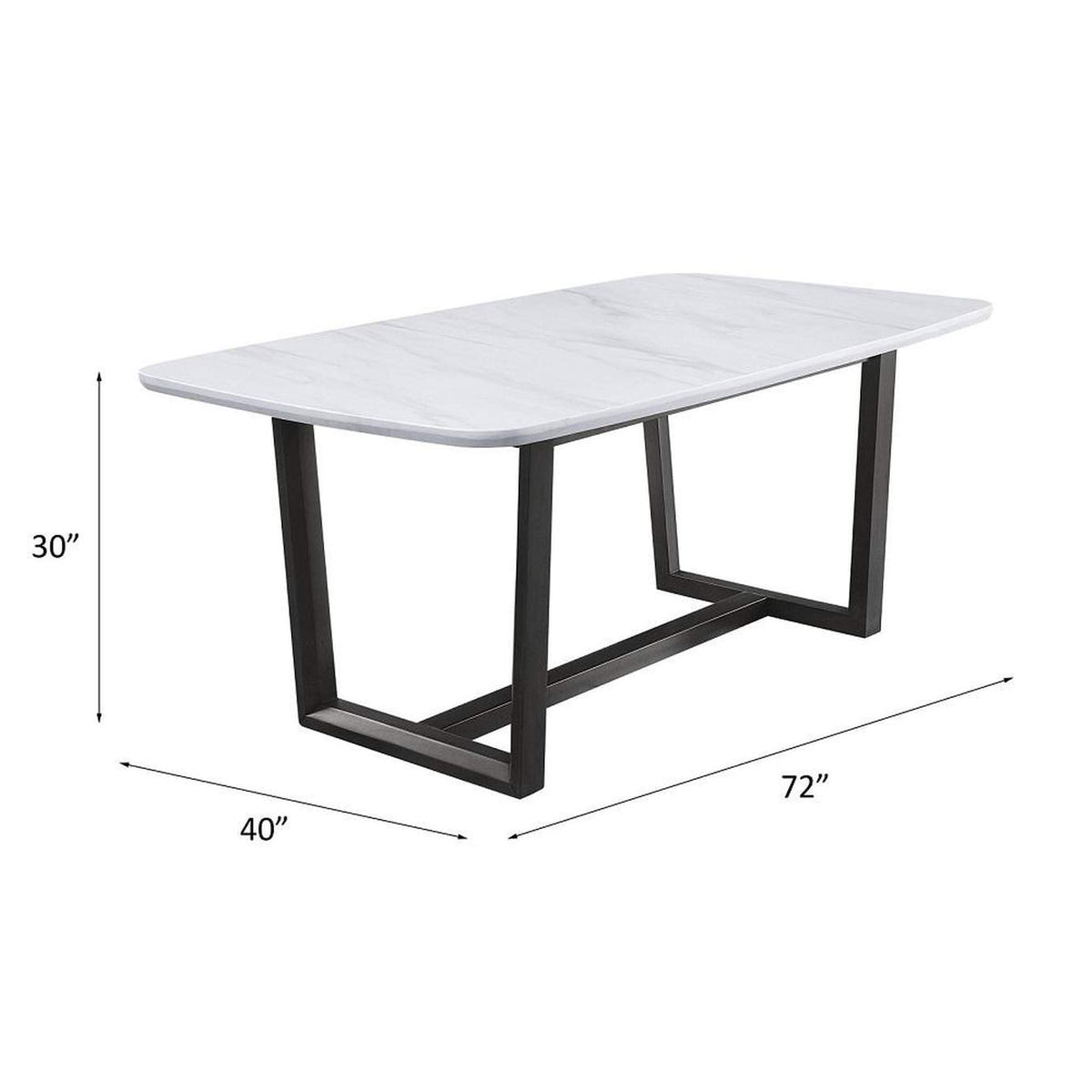 DN00059 Madan Dining Table with Marble Top