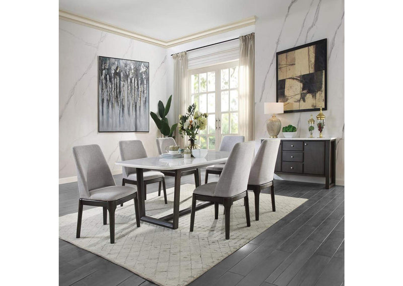 DN00059 Madan Dining Table with Marble Top