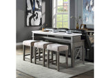 DN00088 Wandella 4Pc Pack Counter Height Table Set with USB